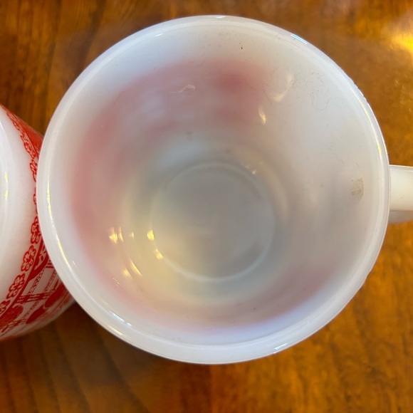 Vintage Fire King Apple Motif Mugs Set/2 - Picture 5 of 11
